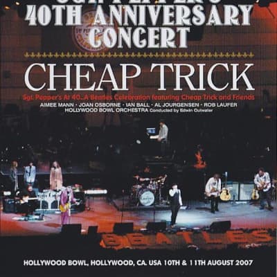 Bun E. Carlos’s Cheap Trick Signed, Sgt. Pepper, Ludwig, Zildjian 2007 Black Oyster Maple Classic. image 9