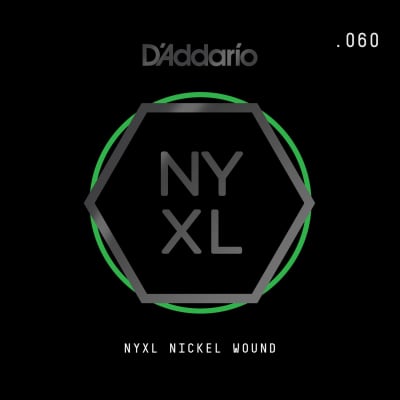 D Addario NYXL Nickel Wound Electric Guitar Single String .060