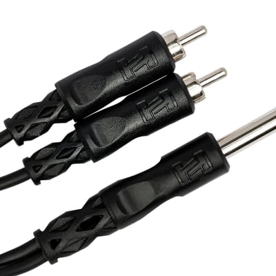 Hosa  YPR-124 Y Cable 1/4" Ts - Rca image 4