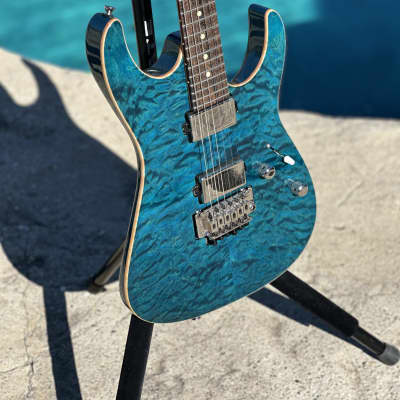 Tom Anderson White Limba Lil Angel Deep Bora Bora Blue | Reverb