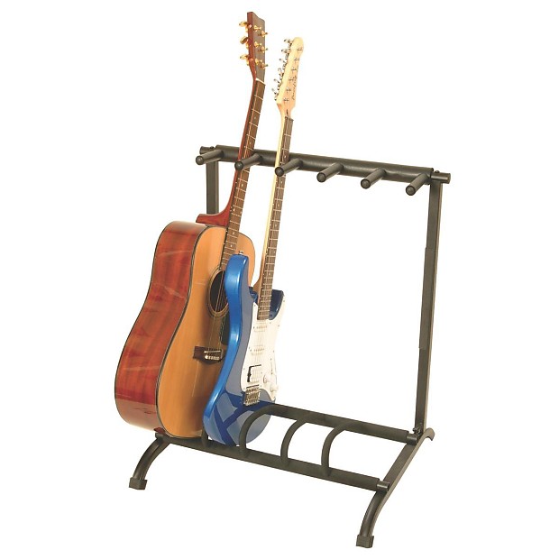 On-Stage GS7561 5-Space Foldable Multi-Guitar Rack Stand