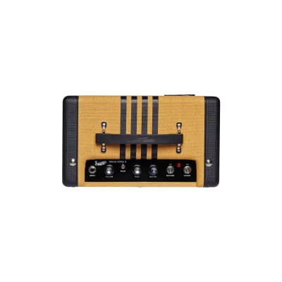 Supro Delta King 8 Combo 1 Watt Guitar Amplifier, Tweed w/ Black Stripes image 10