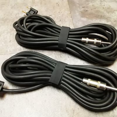 Heavy Gauge 1/4" to Banana Cables Pair - 25ft. Length - *Great for Studio Monitors* image 3