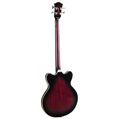 Hofner HCT-500/8-DC Verythin Bass, Dark Cherry image 3
