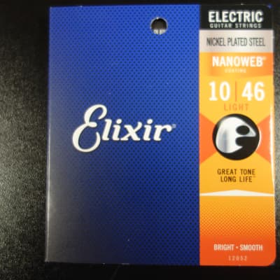 Elixir 12052 Electric NPS Nanoweb Light 10-46 jeu de cordes