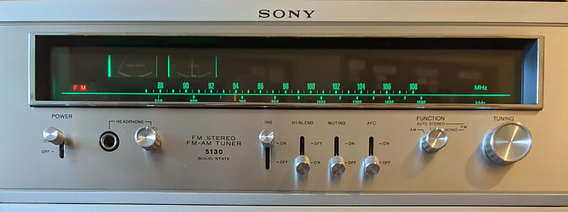 Sony ST-5130 1970s Solid State Stereo AM-FM Tuner image 1