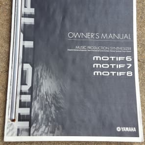 Yamaha Owners Manual for Motif 6, 7, and 8 image 2