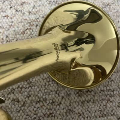 Mendini B-Flat Trumpet MTT-L Gold Lacquered *2 Dents On Bell* image 8
