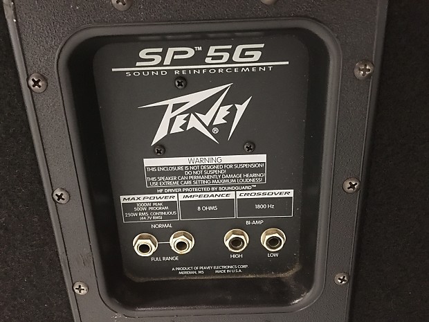 Sp5g peavey speakers 2025