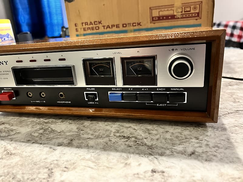 Sony TC-228 1972 8 track player with box | Reverb