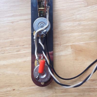 Fender Telecaster Wiring Harness Upgrade 250k CTS Pots .022 Orange Drop Cap Oak Grigsby Switch image 3