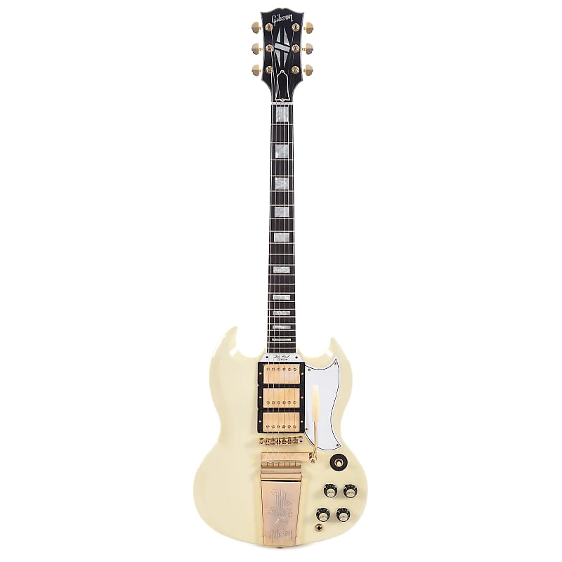 Gibson Custom Shop '63 Les Paul SG Custom Reissue with Maestro Classic White VOS 2020 image 1