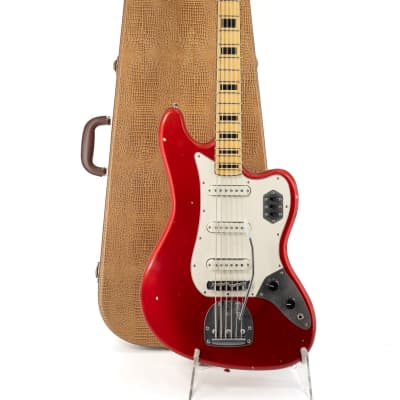 Nash B-6 Candy Apple Red Block Inlays with Matching Headstock - Light Aging for sale