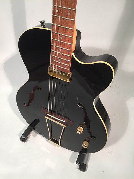 Yamaha AEX500 Electro acoustic jazz guitar Black | Reverb Canada