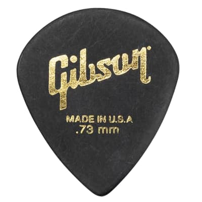 Gibson Modern Black .73mm Guitar Pick 6 Pack for sale