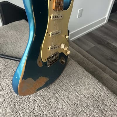 Fender American Vintage '57 Stratocaster 1990s - Relic Blue image 9