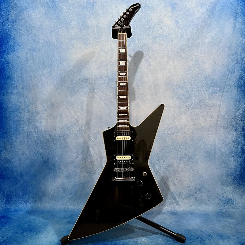 2004 Edwards by ESP E-EX-100STD Explorer Black Flame Maple Made in