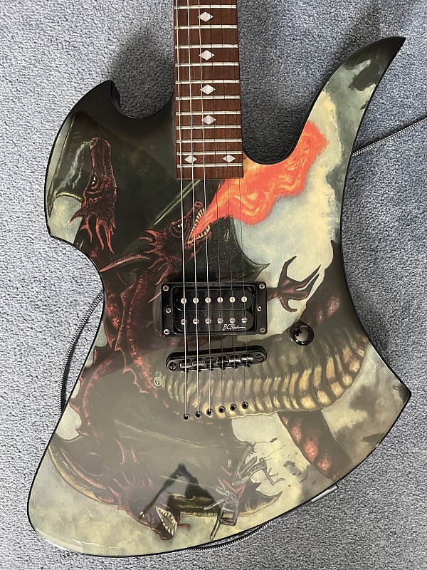 B.C. Rich Fire breather Mockingbird Body Art Collection 2003