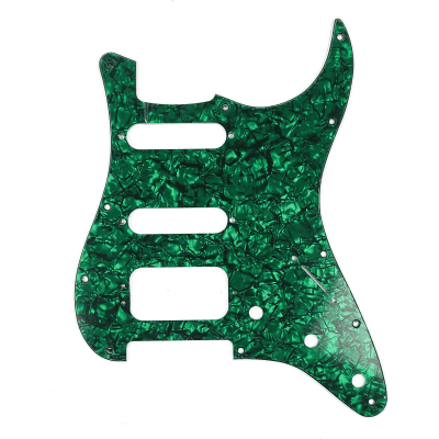 D'Andrea 4-Ply Stratocaster Pickguard HSS Green Pearl for sale