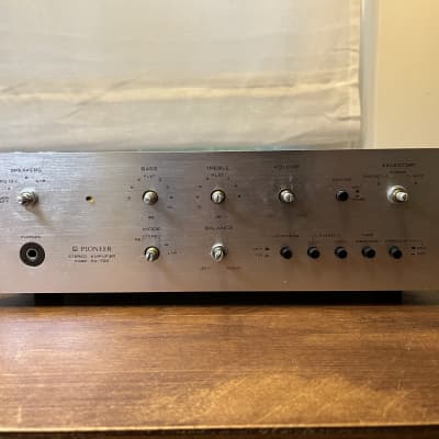 Pioneer SA-700 Integrated Amplifier 1970s - Brushed Aluminum / Wood image 1