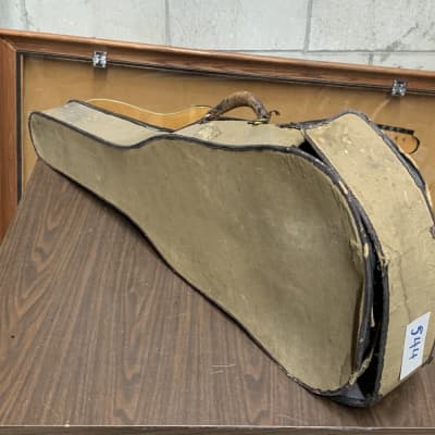 American  Rear Entry Guitar Canvas Travel case Trapdoor 1920’s Tan image 2