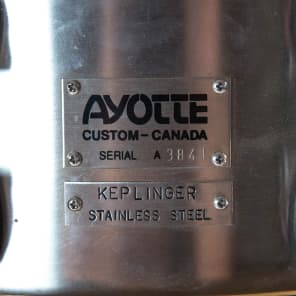 Ayotte/Keplinger 14x5.5 Snare owned by Jimmy Chamberlin image 3