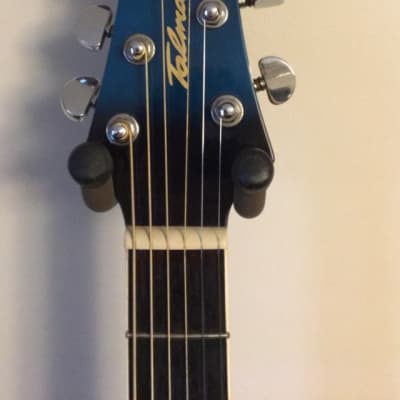 Ibanez Acoustic Guitar Blue Sunburst image 3