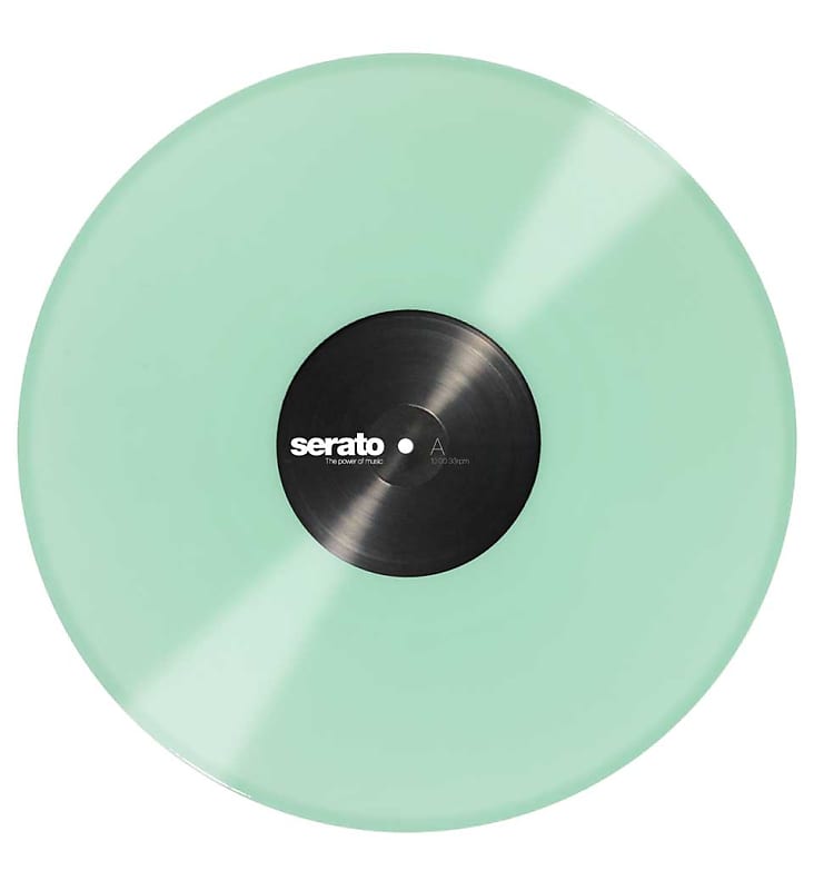 Serato SCV-PS-GID-OV 12" Glow in the Dark Control Vinyl pressing for Serato DJ Pro (Pair) image 1