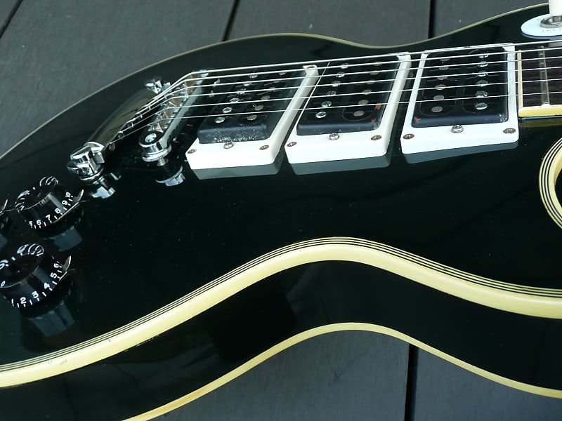 Greco EG600PB 1978 Black Peter Frampton model+Brown Gig Bag