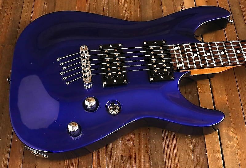 Schecter diamond series omen deals 6 blue