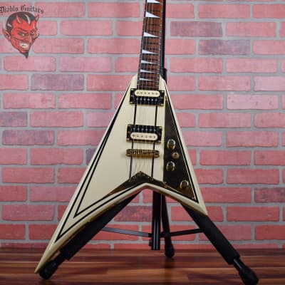 Jackson RR5 Pro Series Rhoads Ivory With Black Pinstripes Japan 2006 w/OHSC for sale