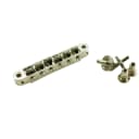 TonePros TP6R-N Standard Tune-O-Matic Bridge With Small Posts & Roller Saddles - Nickel