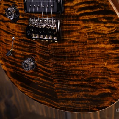 PRS Custom 24 Wood Library Left-Handed Yellow Tiger image 4
