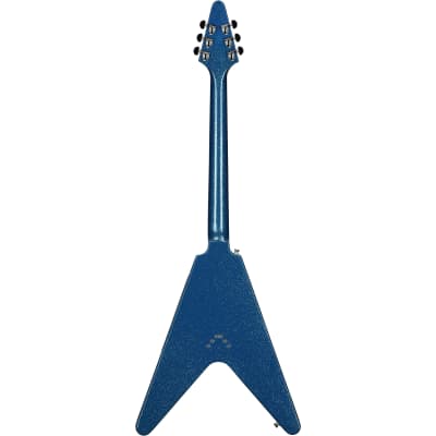 Epiphone Exclusive Flying V Electric Guitar, Blue Sparkle