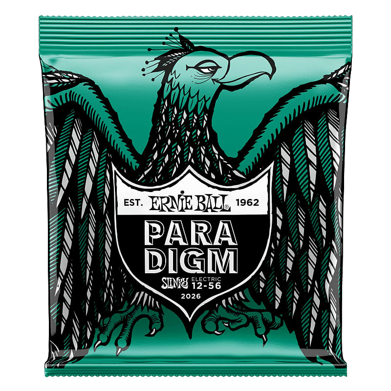 Ernie Ball 3126 Coated Titanium Not Even Slinky Electric Guitar Strings  (12-56) 