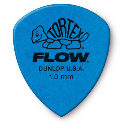 Dunlop 558P1.0 Tortex Flow Standard 1.0mm Guitar Picks, 12 Pack image 1