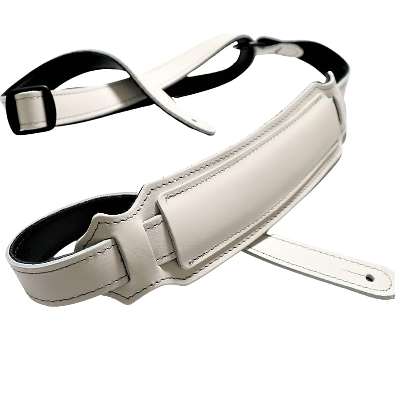 Franklin White American Bison Leather Vintage Style Guitar Reverb