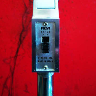 Vintage RARE 1970's RCA MA-38 gooseneck adapter and connector for HK-97 dynamic cardioid microphone satin chrome image 5
