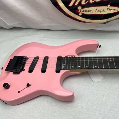 Kiesel Osiris Headless 6-string SSS Guitar with Gig Bag 2021 - Pink image 3