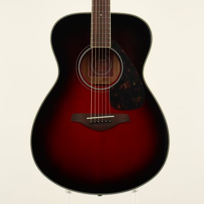 Yamaha FS720S-DSR Solid Spruce Top Folk Acoustic Guitar Dusk Sun Red