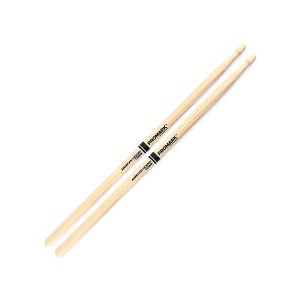 Pro-Mark TX5BW Hickory 5B Wood Tip Drum Sticks (Pair) image 1