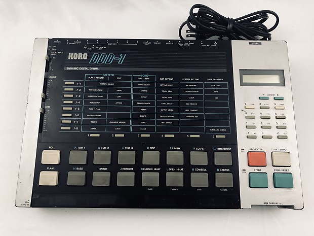 Korg DDD 1 Drum Machine Vintage 80 s Reverb