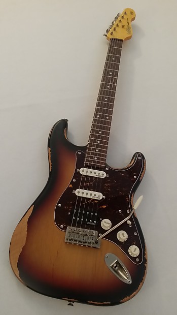 Vintage v6 icon hss distressed sunburst on sale