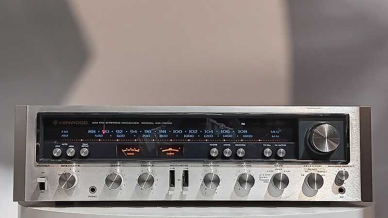 Kenwood KR-7600 Vintage Stereo Receiver – Clean, Powerful, Fully Serviced – 1-Year Warranty  			