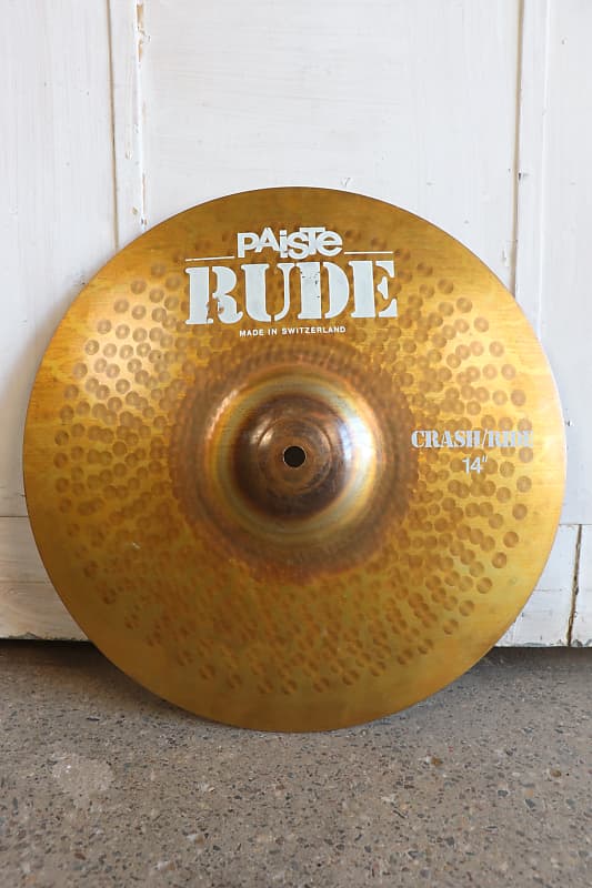 Paiste RUDE 14" Crash Ride Cymbal Reverb