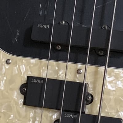 Phillip Kubicki   Jazz/precision neck custom body     Emg active jazz , precision pickups2015 Black Relic Electric Bass Guitar image 17