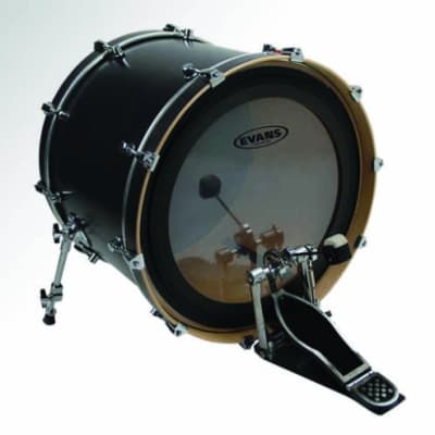 Evans 22" EMAD2 Batter Clear Bass Drumhead image 2