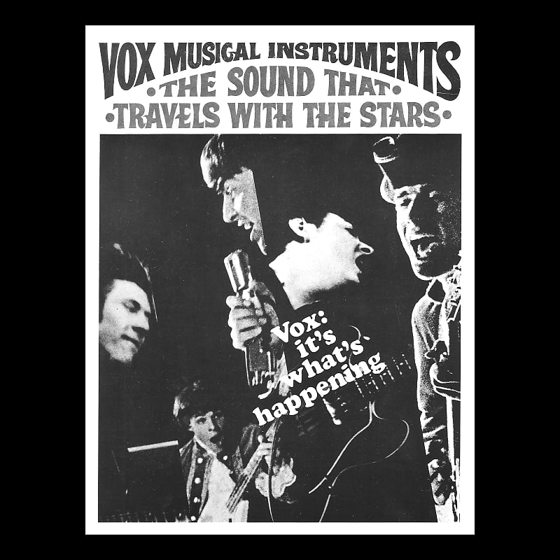 Vox 1968 US Catalog Reprint "The Sound that Travels with the Stars" - 32 Page Booklet image 1