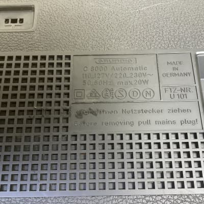 Grundig C 8000 vintage cassette radio made in Germany GRUNDIG image 10