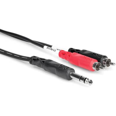 Hosa Insert Cable - 1/4 TRS to Dual RCA 2m image 2